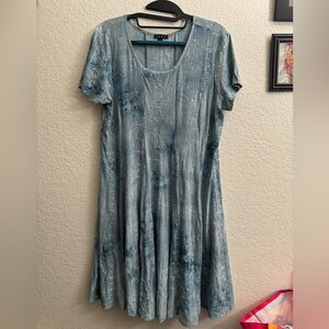 Dusty Blue Sequin Dress